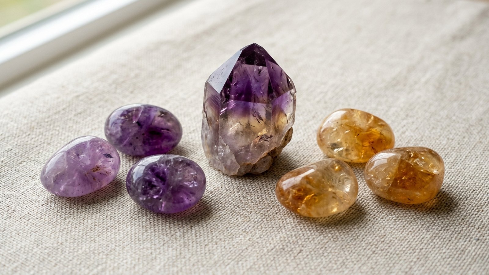 Amethyst and Citrine Together: One Mineral in Two Moods, and How to Use the Pair